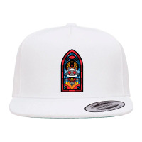 Lamb Stained Glass 5 Panel Snapback Cap | Artistshot