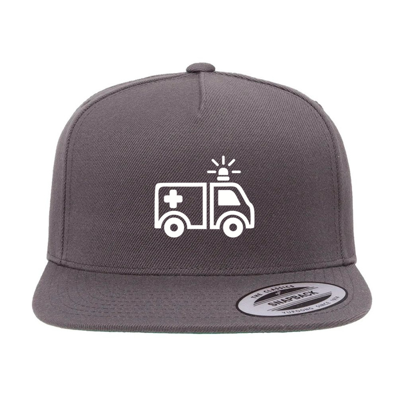 Ambulance Car 5 panel snapback cap by Hayward Michel | Artistshot