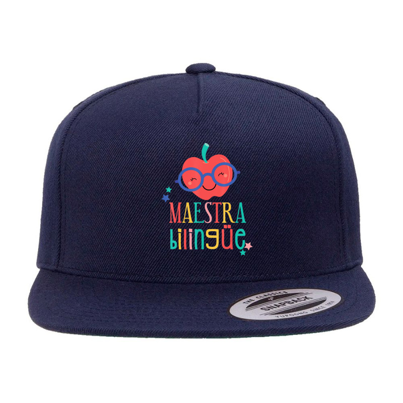 Cute Maestra Bilingue Bilingual Teacher 5 panel snapback cap by kentuckykonpha9 | Artistshot