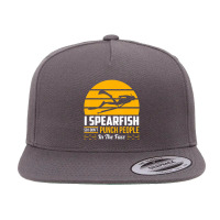 Fishing Spearfishing Ocean Sarcastic Humor 5 Panel Snapback Cap | Artistshot