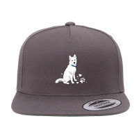 Cute White Siberian Husky Sweet White Snow Dog 5 Panel Snapback Cap | Artistshot