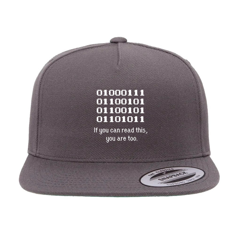 Geek Only For Real Geek, Programmer People 5 panel snapback cap by cm-arts | Artistshot