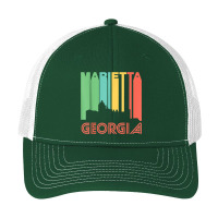 Retro 1970's Style Marietta Georgia Skyline T Shirt Pa Trucker Cap | Artistshot