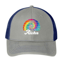 Aloha Hawaii Island Palm Beach Surfboard Surf Tie Dye T Shirt Pa Trucker Cap | Artistshot