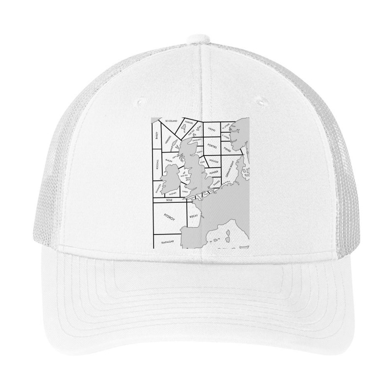 Shipping Forecast Uk Map - Labelled Pa Trucker Cap | Artistshot