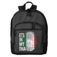 Italian Pride Fingerprint - It_s In My Dna Italy Flag Basic Backpack | Artistshot