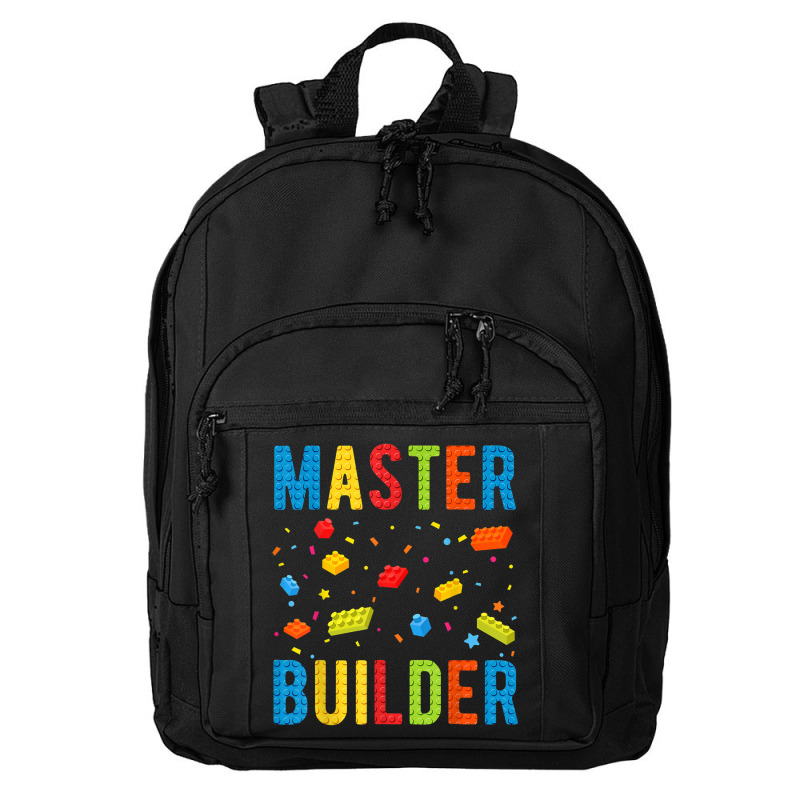 Brick Builder Funny Blocks Building Master Builder Toys Kids T Shirt Basic Backpack | Artistshot