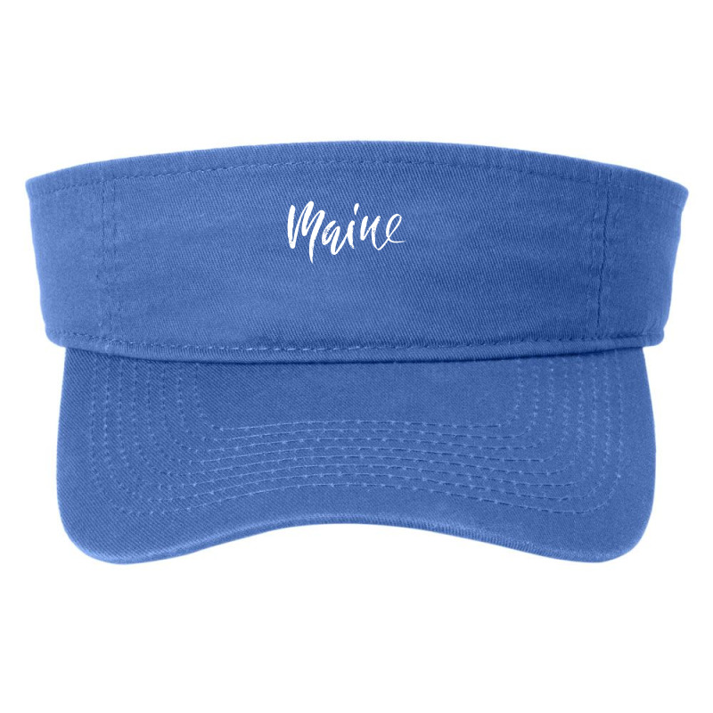 Retro Maine Heaven Fashion Visor by rondeyadi | Artistshot