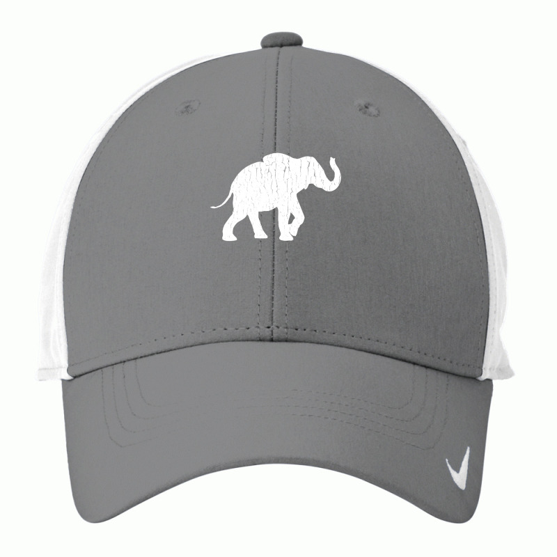 Distressed Elephant Silhouette Nike Dri-FIT Cap by AuturoMedero | Artistshot