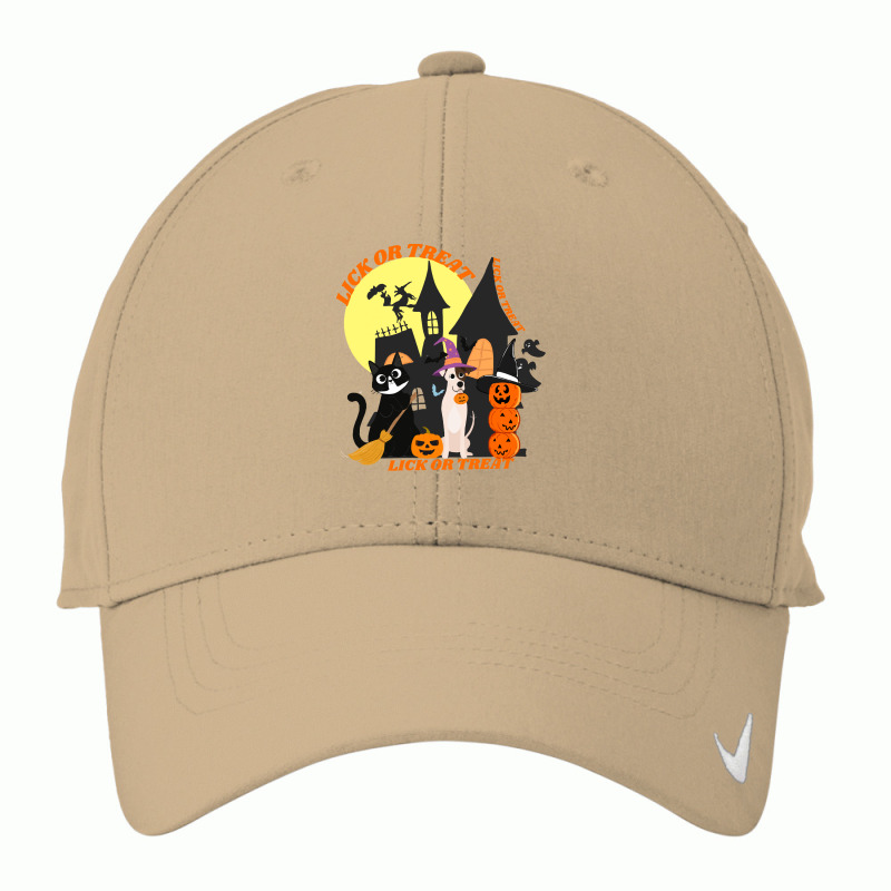 Funny Halloween Gift T  Shirt Lick Or Treat , Trick Or Treat, Hallowee Nike Dri-FIT Cap by singvex | Artistshot