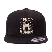 Halloween Costume Pug Lover 5 Panel Snapback Cap | Artistshot