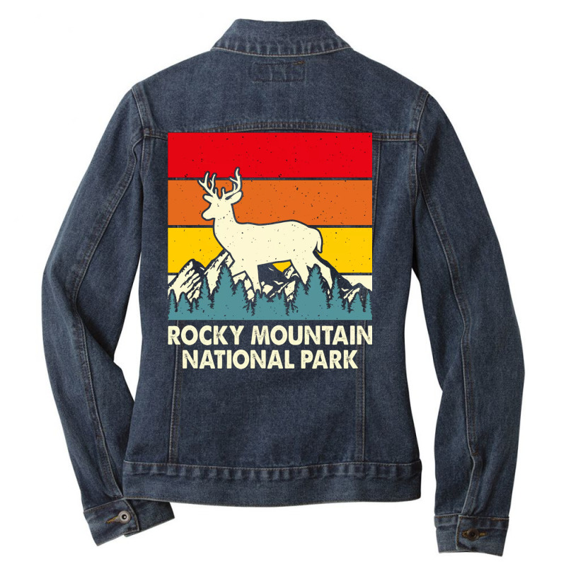 Rocky Mountain National Park Ladies Denim Jacket by New Nice Shirt | Artistshot