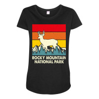 Rocky Mountain National Park Maternity Scoop Neck T-shirt | Artistshot