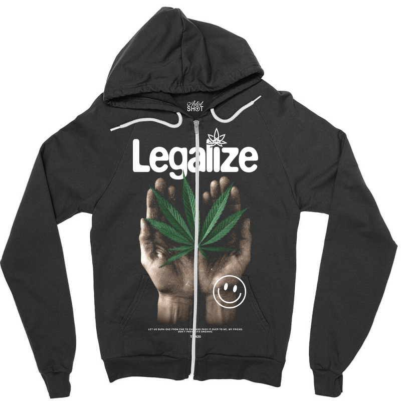 Legalize Nature Zipper Hoodie | Artistshot