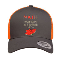 Math And Watermelons Mathematics Calculation Numbers Retro Trucker Cap | Artistshot