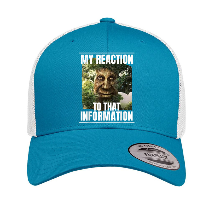 Mens My Reaction To That Information Wise Mystical Oak Tree Meme Retro Trucker Cap by Fashzilla | Artistshot