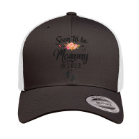 Womens Soon To Be Mommy 2022 Mother's Day First Time Mom Retro Trucker Cap | Artistshot