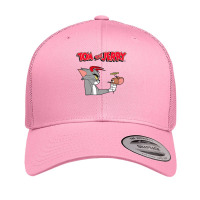 Tom And Jerry Devil And Angel Humor Poster Retro Trucker Cap | Artistshot