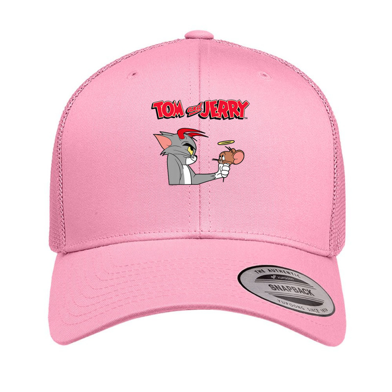 Tom And Jerry Devil And Angel Humor Poster Retro Trucker Cap by ngodo | Artistshot