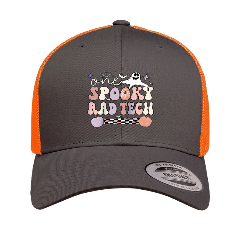 Spooky Radiology Tech Halloween Rad Technologist Rad Tech Raglan Baseb Retro Trucker Cap by cm-arts | Artistshot