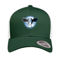 Toothless Light Fury In Space Design For Valentines Day Retro Trucker Cap | Artistshot