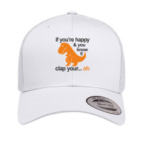 T Rex Clap Your Hands Retro Trucker Cap | Artistshot