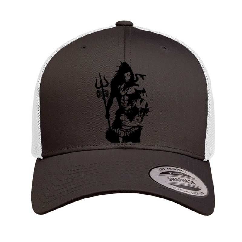 Lord Shiva Art Angry Trishul Retro Trucker Cap | Artistshot