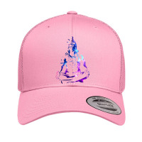 Adiyogi Meditating Galaxy Art Retro Trucker Cap | Artistshot