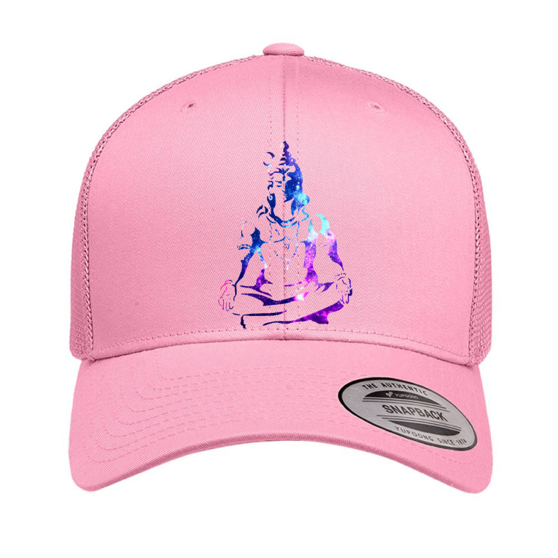 Adiyogi Meditating Galaxy Art Retro Trucker Cap | Artistshot