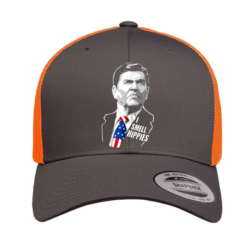 Funny I Smell Hippies - Vintage Ronald Reagan Retro Trucker Cap by Kosdapen517 | Artistshot