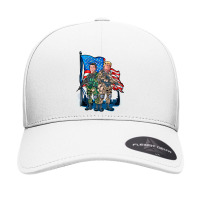 Präsidentensoldaten Ronald Reagan U. Donald Trump Usa-flaggengraphik Seamless Cap | Artistshot