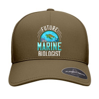 Future Marine Biologist Gift Biology Ocean Life T Shirt Seamless Cap | Artistshot