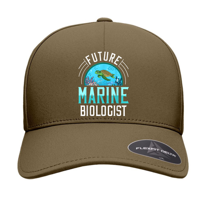 Future Marine Biologist Gift Biology Ocean Life T Shirt Seamless Cap | Artistshot