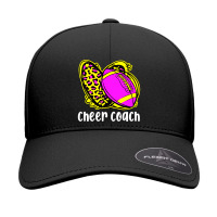 Cheer Coach Leopard Cheerleading Football Mom Seamless Cap | Artistshot