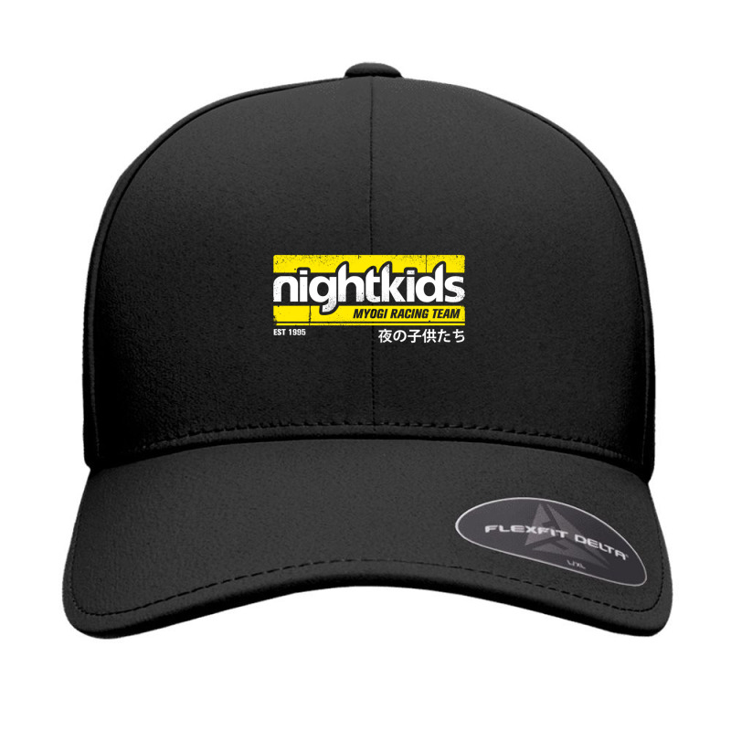 Initial D - Nightkids Tee (white) Seamless Cap by PRISCILLABIRD | Artistshot