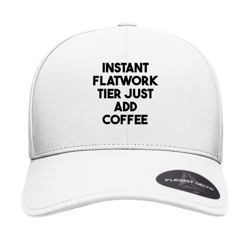 Instant Flatwork Tier Just Add Coffee T Shirt Seamless Cap by cm-arts | Artistshot