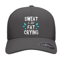 Sweat Is Just Fat Crying Workout Gym Tees Seamless Cap | Artistshot