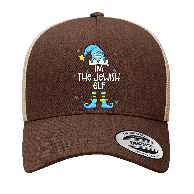 Happy Christmukkah Jewish I'm The Jewish Elf Christmas Xmas Yupoong Trucker Cap | Artistshot