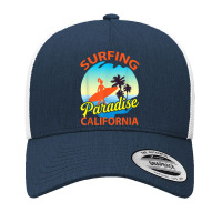 Surfing Paradise California Surfing T Shirt Yupoong Trucker Cap | Artistshot