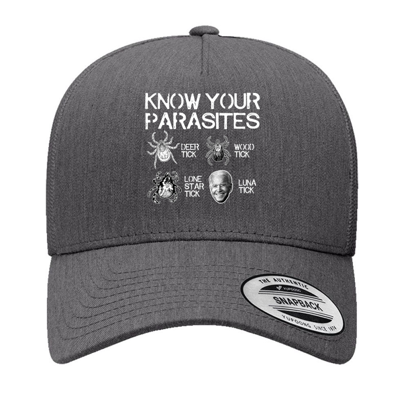 Know Your Parasites Tick Biden On Back Classic Yupoong Trucker Cap by home12 | Artistshot