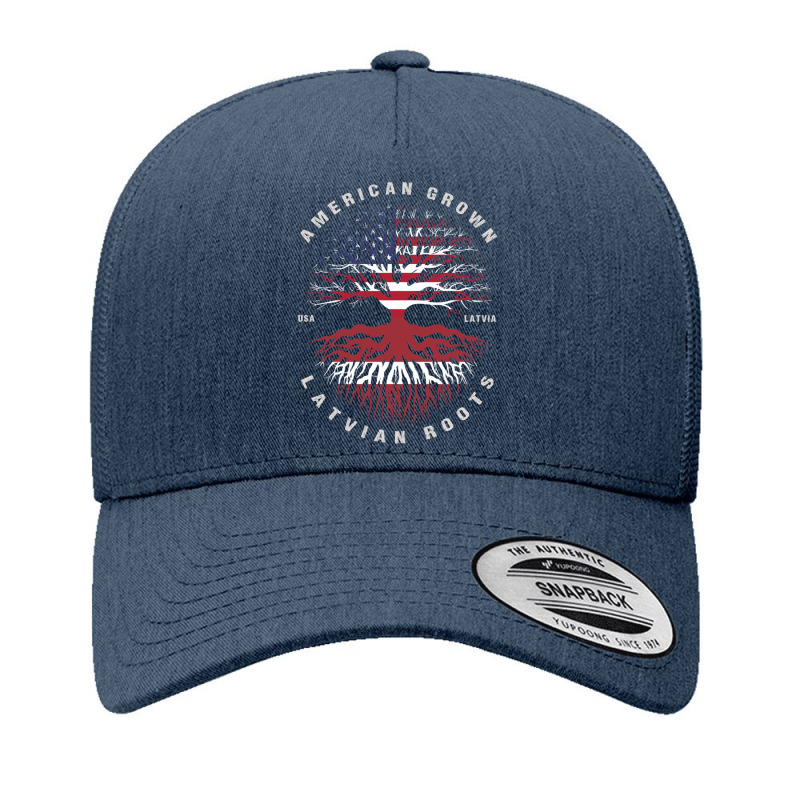 American Grown Latvian Roots Latvia Flag 1 Yupoong Trucker Cap by JolenePender | Artistshot