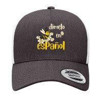 Dimelo En Espanol Cute Bee Spanish Teacher Maestra Bilingue Yupoong Trucker Cap | Artistshot