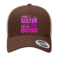 I Am The Big Sister Boss T-, Girls Women Fun Yupoong Trucker Cap | Artistshot