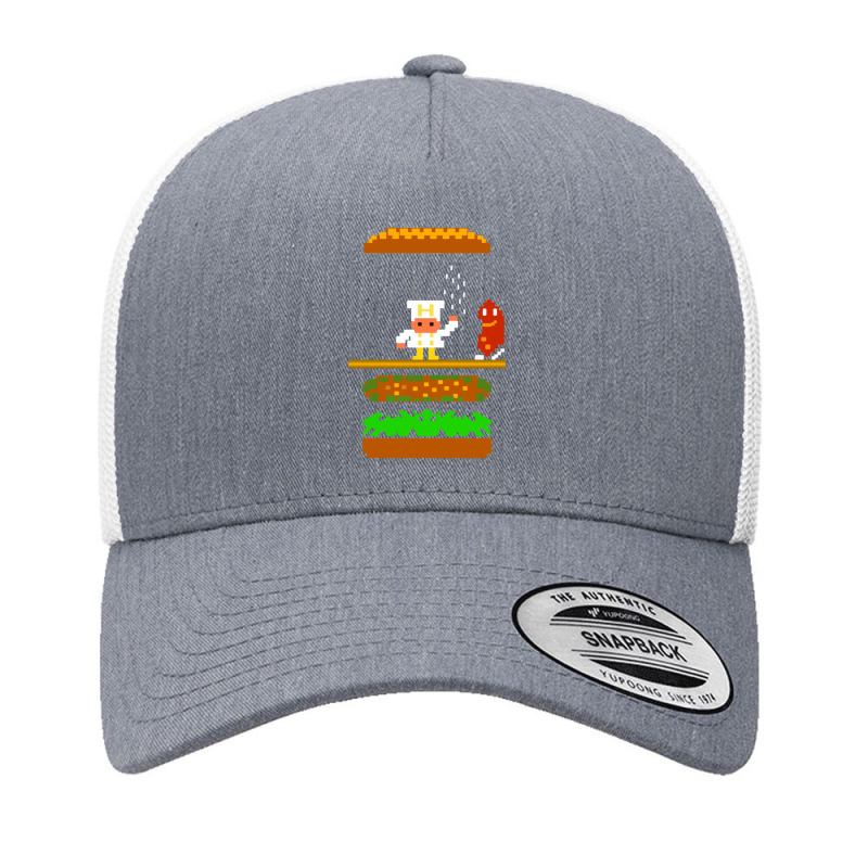 Burger Time Retro 80's Arcade Game Design Yupoong Trucker Cap by KevinO'Connor | Artistshot