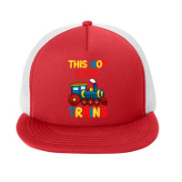 This Boy Loves Trains Locomotives And Wagon! Kid Boys Train T Shirt Foam Snapback Hat | Artistshot