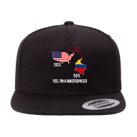 Half American Half Colombian Flag Combined Map Colombia Usa T Shirt 5 Panel Snapback Cap | Artistshot