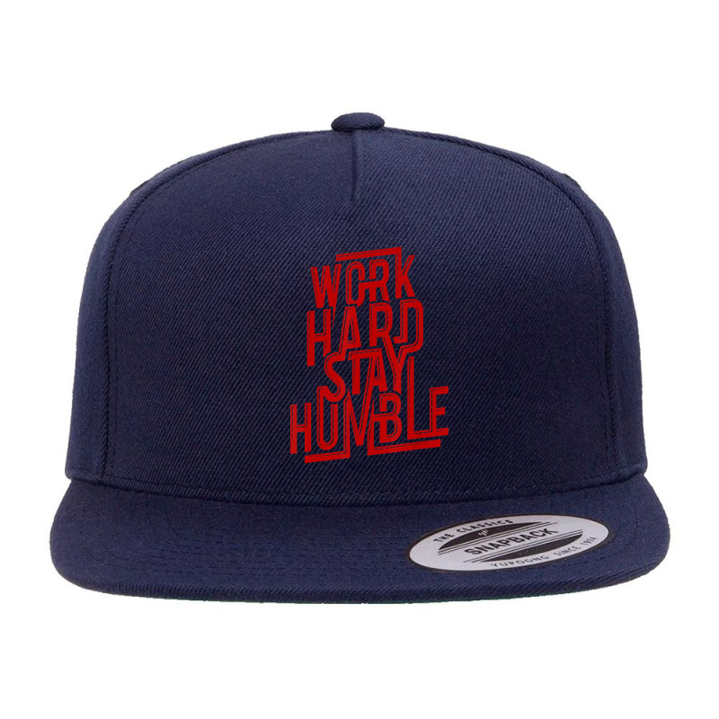 Big Texas Work Hard Stay Humble 5 panel snapback cap by Quick Scully | Artistshot