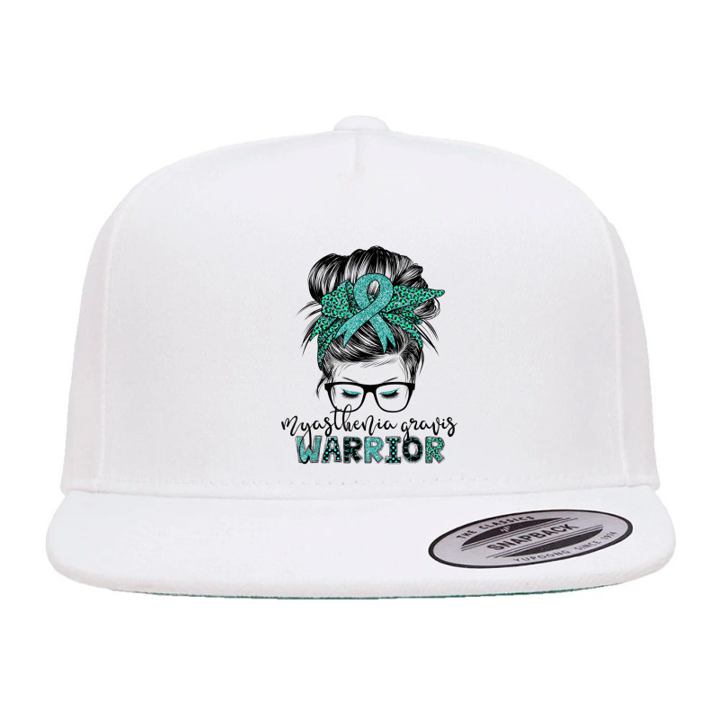 Myasthenia Gravis Warrior Mom Mg Awareness T Shirt 5 Panel Snapback Cap | Artistshot