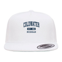 Coldwater Michigan Mi Vintage Athletic Sports Design T Shirt 5 Panel Snapback Cap | Artistshot