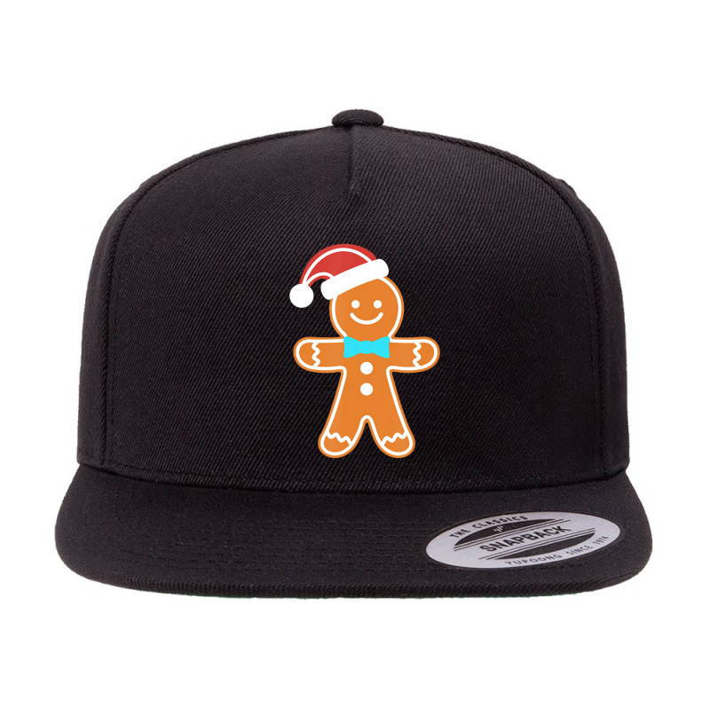 Gingerbread Man Christmas 5 panel snapback cap by cm-arts | Artistshot